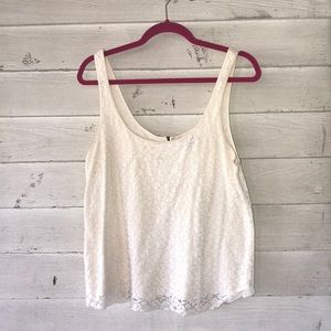White lace American Eagle tank